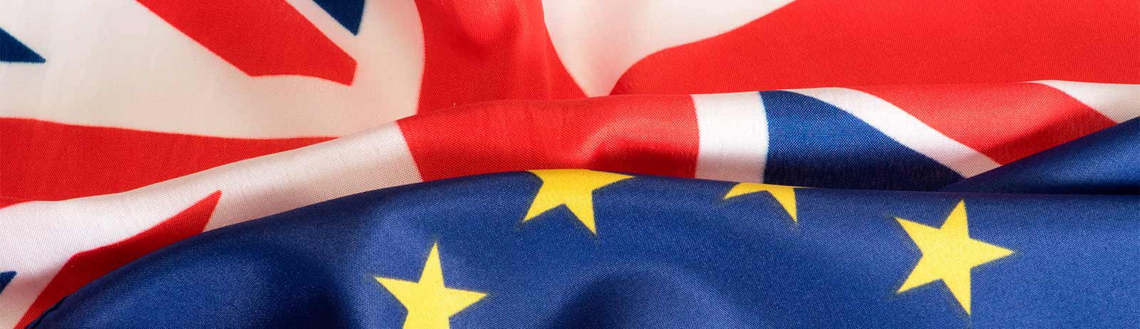 UK and EU flags representing UKCA and CE product certification.